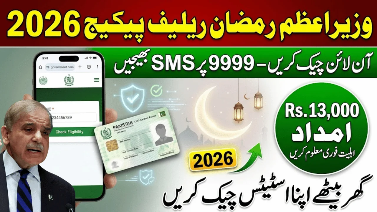 Prime Minister Ramzan Relief Package 2026 Online Check – Complete Guide to Rs 13,000 Eligibility